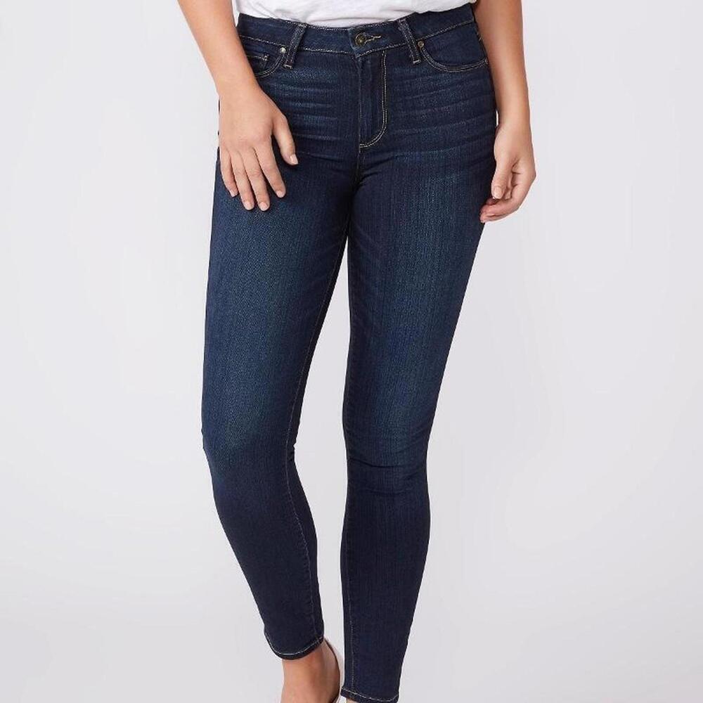 Paige Hoxton Ankle Jean in Koda size 31” high waisted dark wash skinny jeans